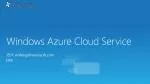 Windows Azure Cloud Service - slide 1