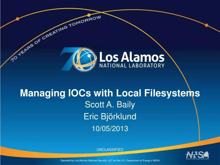 managing iocs with local filesystems