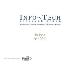 Big Data April 2012