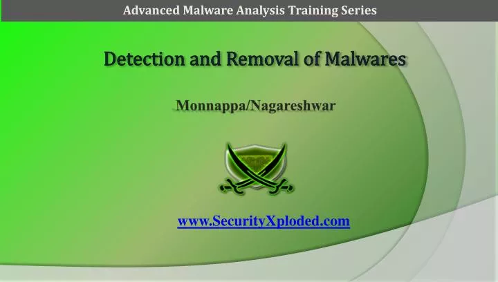 detection and removal of malwares