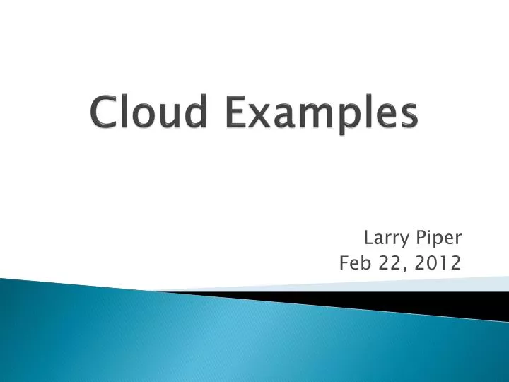 cloud examples