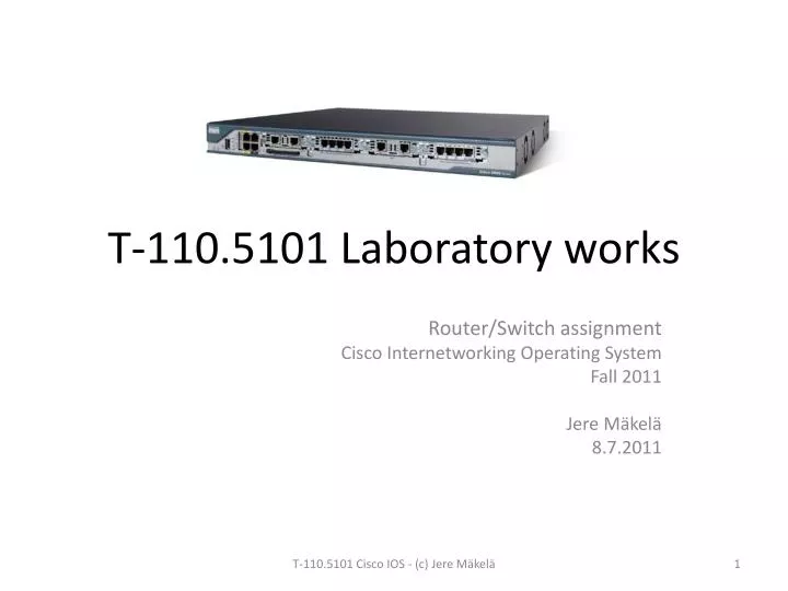 t 110 5101 laboratory works