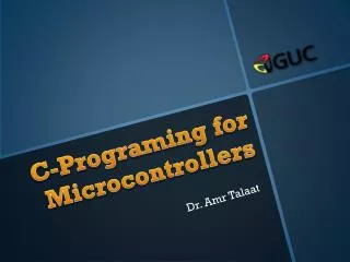 C-Programing for Microcontrollers