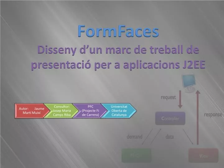 formfaces disseny d un marc de treball de presentaci per a aplicacions j2ee