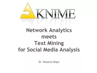 Network Analytics meets Text Mining for Social Media Analysis