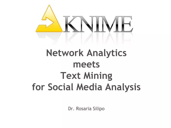 network analytics meets text mining for social media analysis