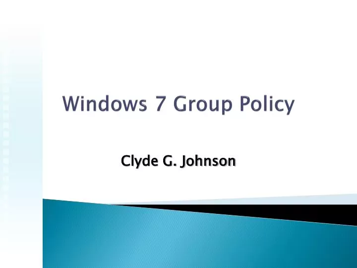 windows 7 group policy