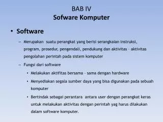 BAB I V Sofware Komputer