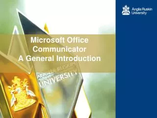 Microsoft Office Communicator A General Introduction