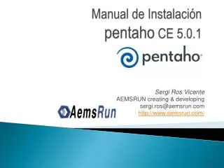 manual de instalaci n pentaho ce 5 0 1