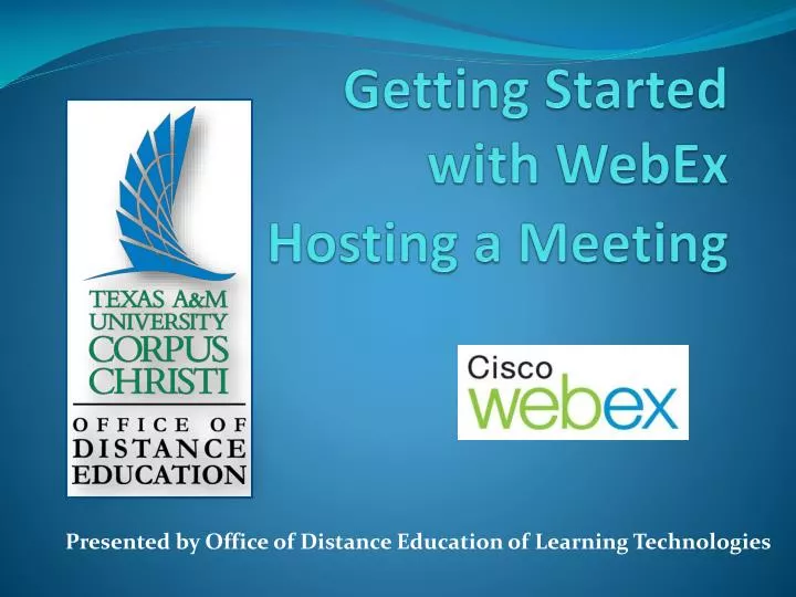 getting started with webex hosting a meeting