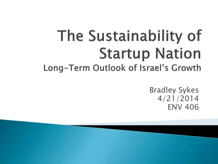 the sustainability of startup nation long term outlook of israel s growth