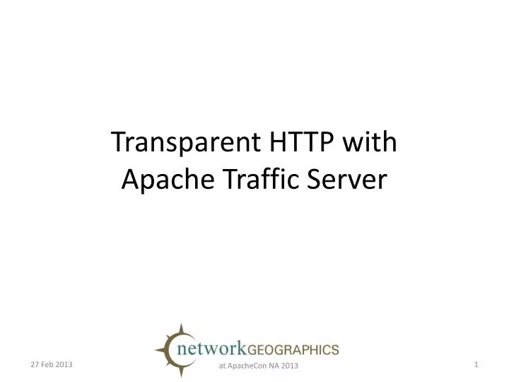 transparent http with apache traffic server