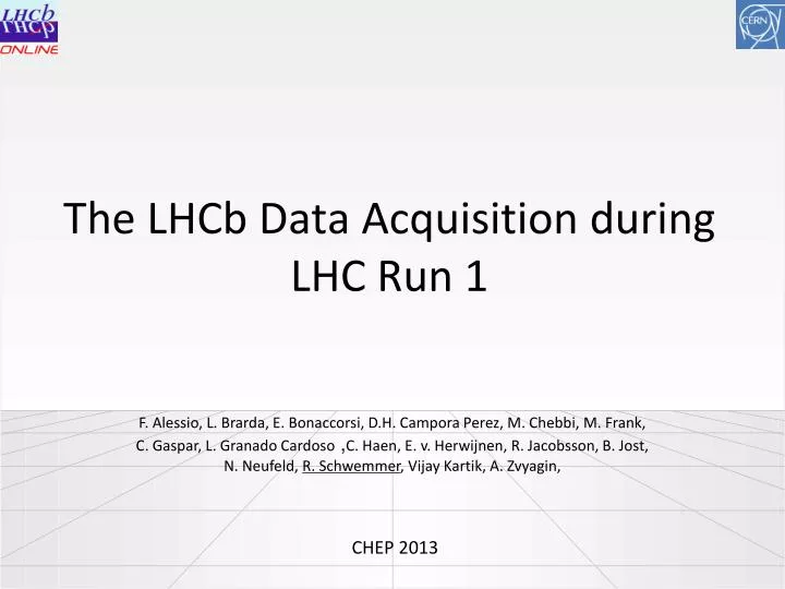 the lhcb data acquisition during lhc run 1
