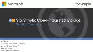 StorSimple: Cloud-integrated Storage