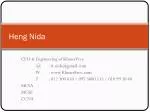 Heng Nida - slide 1