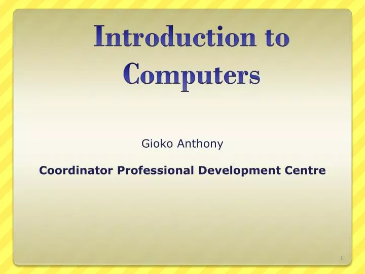 gioko anthony coordinator professional development centre