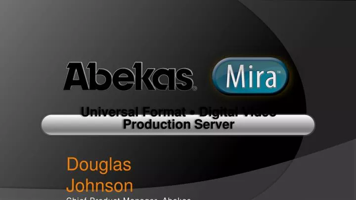 universal format digital video production server