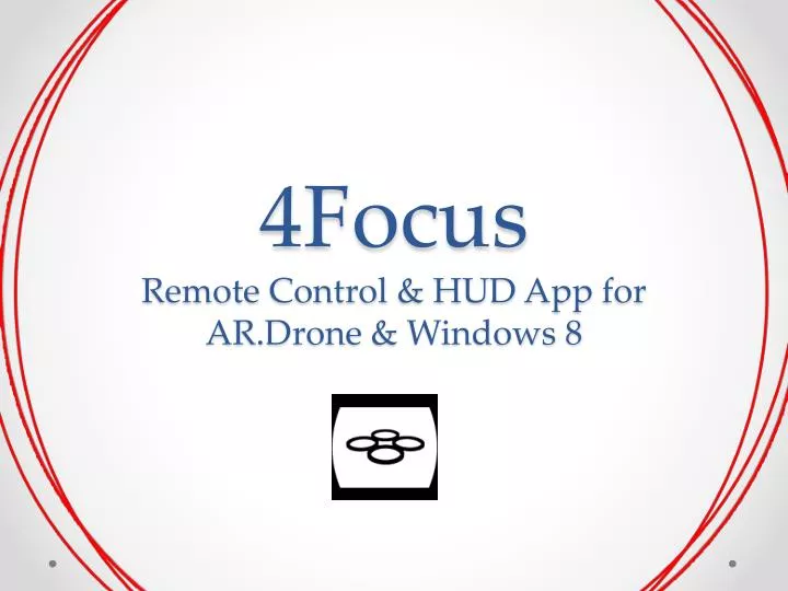 4focus remote control hud app for ar drone windows 8
