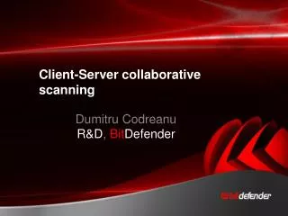Client-Server collaborative scanning
