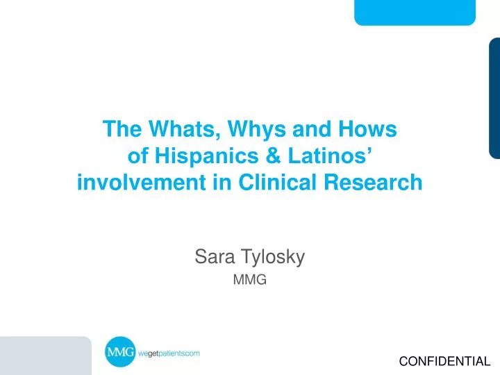 the whats whys and hows of hispanics latinos involvement in clinical research