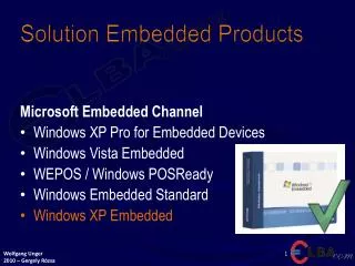 Solution Embedded Products