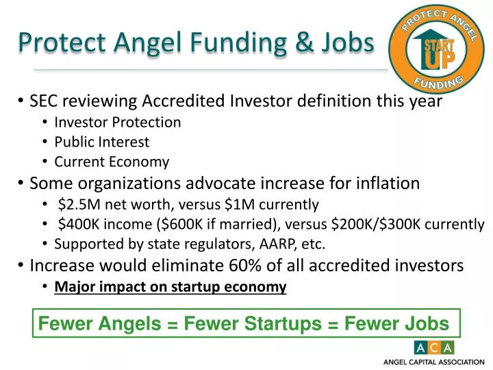 protect angel funding jobs
