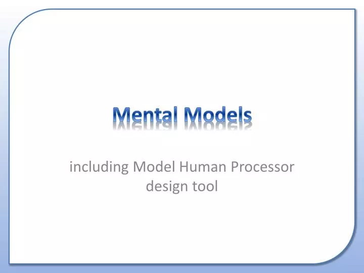 mental models
