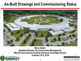 As-Built Drawings and Commissioning Status