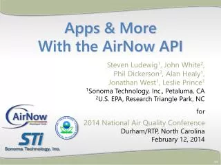 Apps &amp; More With the AirNow API