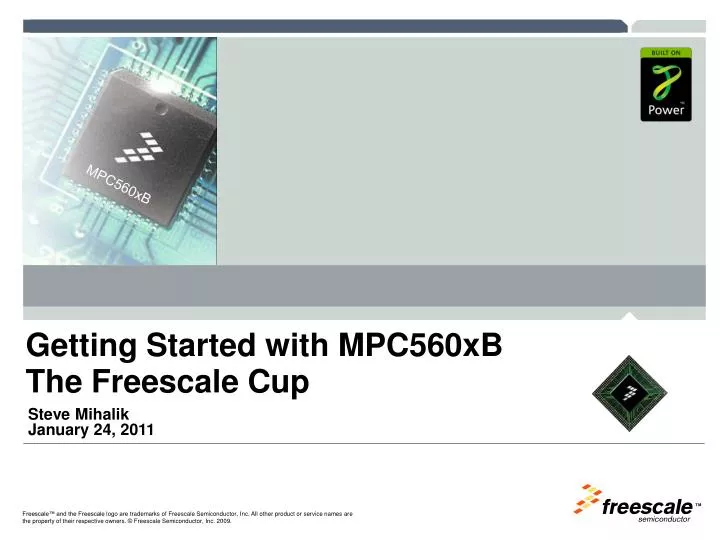 getting started with mpc560xb the freescale cup