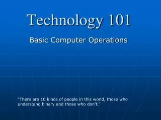 Technology 101