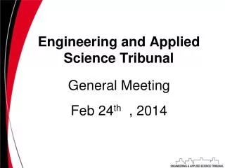 Engineering and Applied Science Tribunal