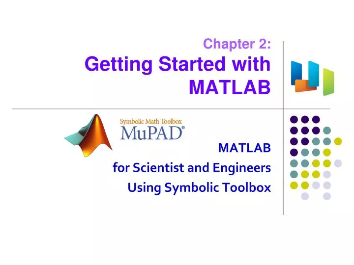 chapter 2 getting started with matlab