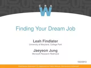 Finding Your Dream Job