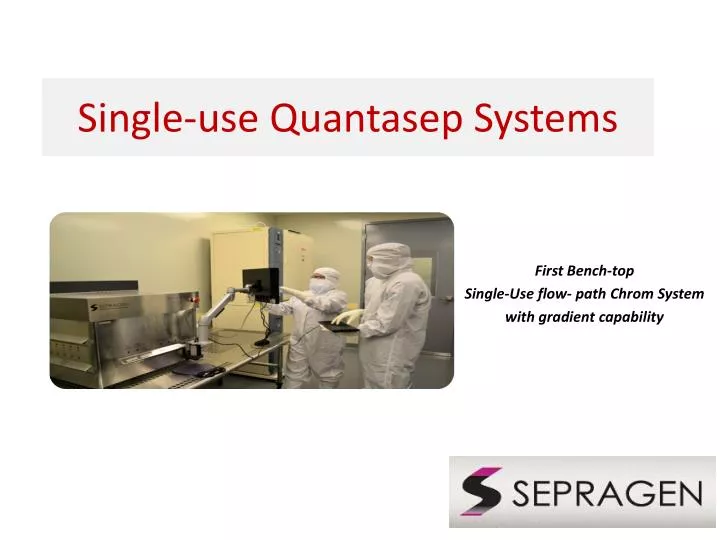 single use quantasep systems