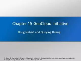 Chapter 15 GeoCloud Initiative