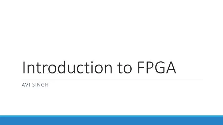 introduction to fpga