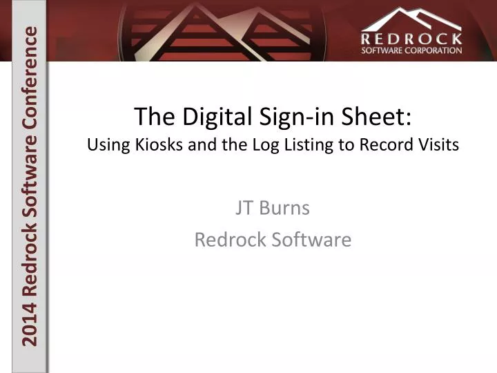 the digital sign in sheet using kiosks and t he log listing to record visits