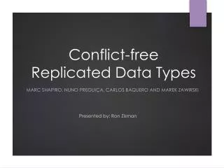 Conflict-free Replicated Data Types