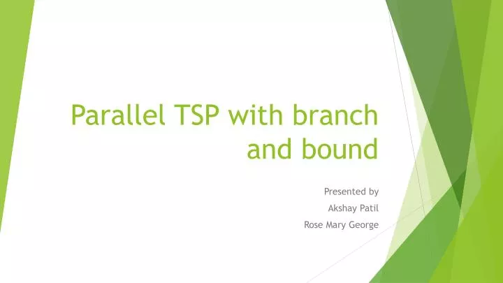 parallel tsp with branch and bound