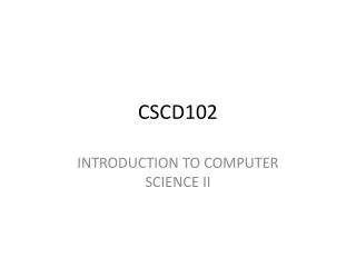 CSCD102