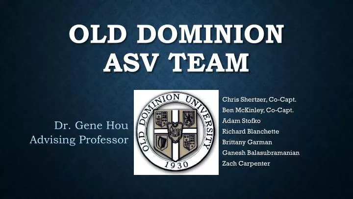 old dominion asv team