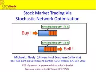 Stock Market Trading Via Stochastic Network Optimization