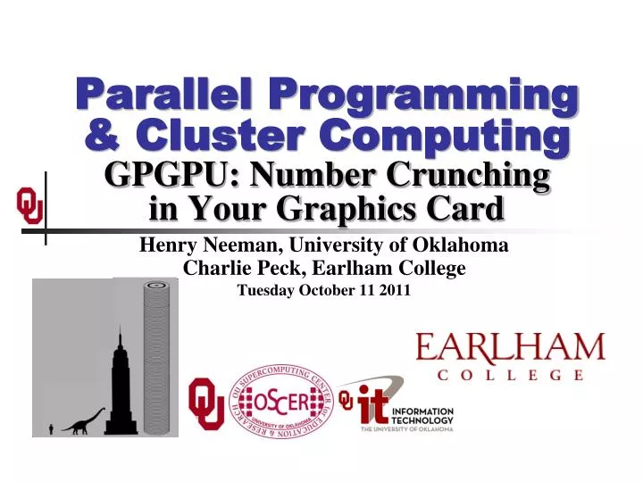 parallel programming cluster computing gpgpu number crunching in your graphics card