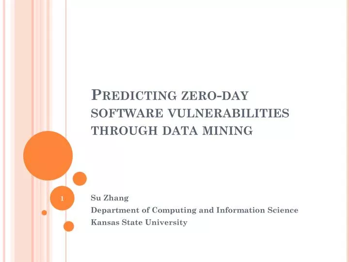 predicting zero day software vulnerabilities through data mining