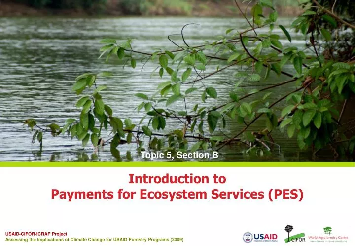 introduction to payments for ecosystem services pes