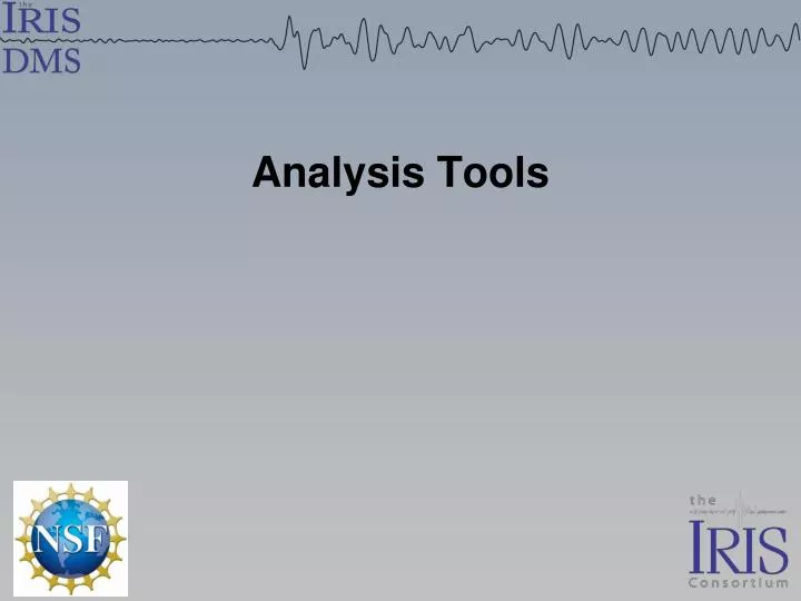 analysis tools