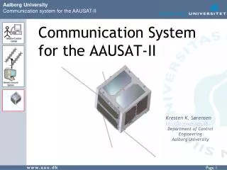 Communication System for the AAUSAT-II