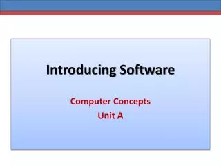 Introducing Software